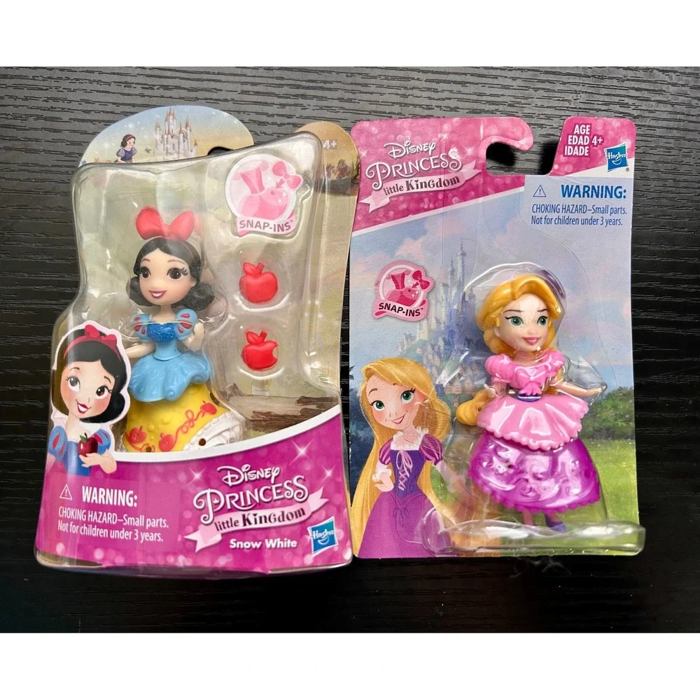 Hasbro Disney Princess Little Kingdom 3in‎ Snap-Ins Snow White Rapunzel